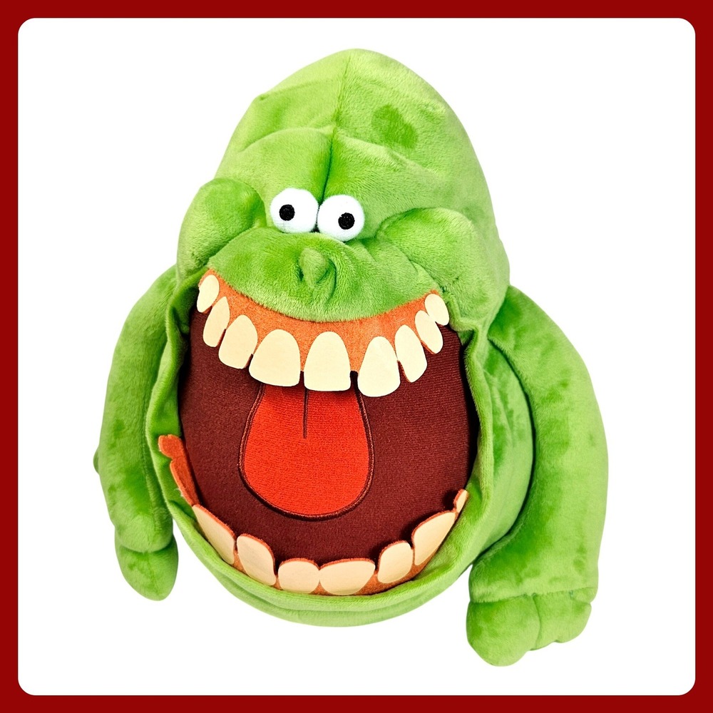 Ghostbusters Slimer Plush Backpack Kids Green Movie Accessory LN‎